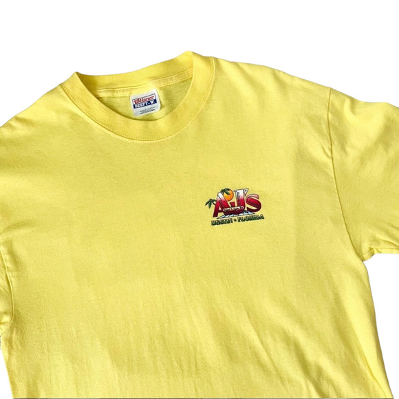 AJs Destin Florida Graphic Tee Bright Yellow - Picture 4 of 7